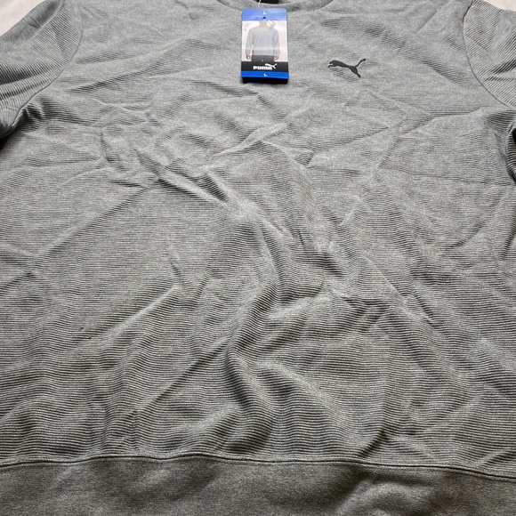 Puma Men's Heather Gray Crewneck Sweater - Picture 7 of 16